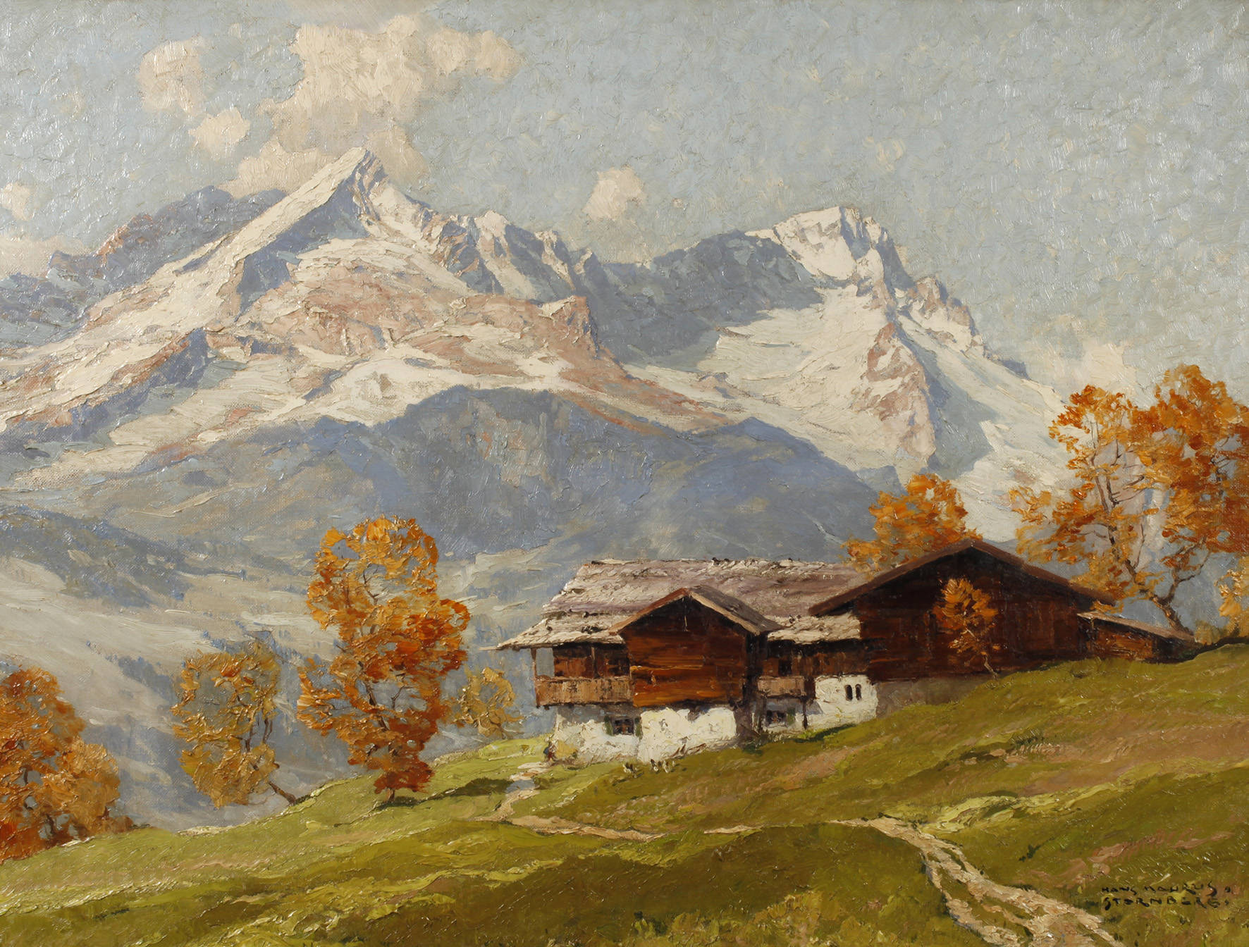 Hans Maurus, ”Geschwantnerbauer mit Wetterstein”