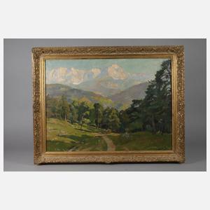 Erich Martin Müller, ”Landschaft mit Dreitorspitze”