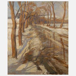 W. Krauss, Winterliche Allee