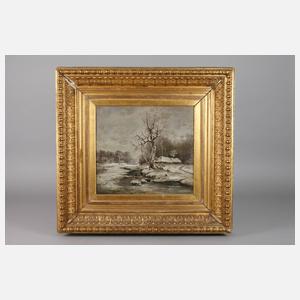 Prof. Julius Serguis von Klever, Verschneite Bachlandschaft