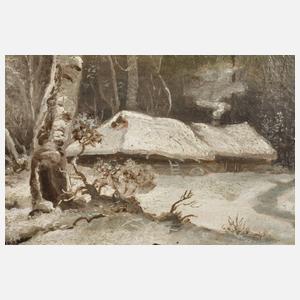 Prof. Julius Serguis von Klever, Verschneite Bachlandschaft