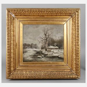 Prof. Julius Serguis von Klever, Verschneite Bachlandschaft