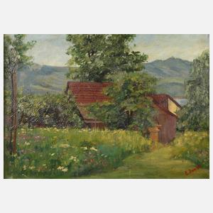 Gehöft in Sommerlandschaft