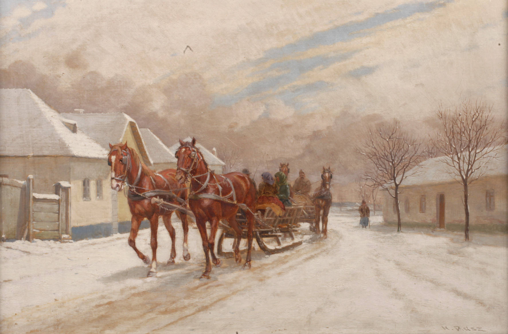 Hermann Reisz, Schlittenfahrt