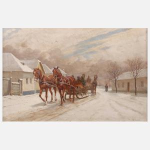 Hermann Reisz, Schlittenfahrt