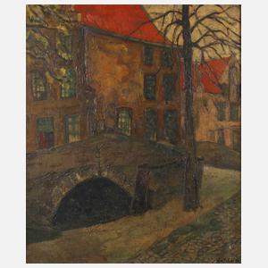 J. de Fabres, Herbstliche Stadtansicht