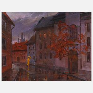 Nächtliche Straßenszene