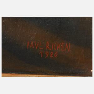 Paul Ricken, Stadtansicht ”Olevano” nach Alexander Kanoldt