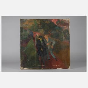 Walter Sperling, attr., Expressive Straßenszene