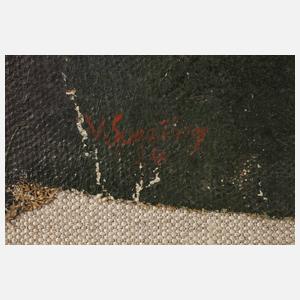 Walter Sperling, attr., Expressive Straßenszene