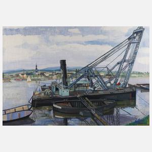 Eugen Nell, Schwimmbagger