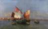 H. Wagner, Boote in der Lagune von Venedig