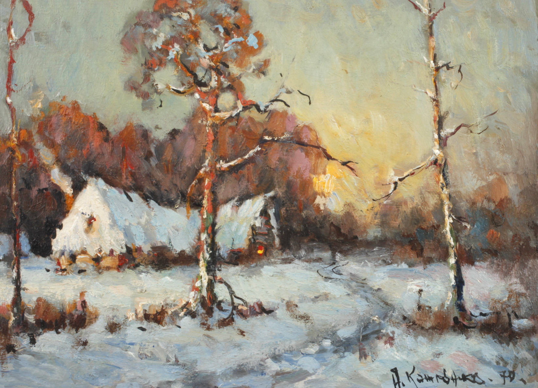 Anatoly Iwanowitsch Kojewnikow, Kate in Winterlandschaft