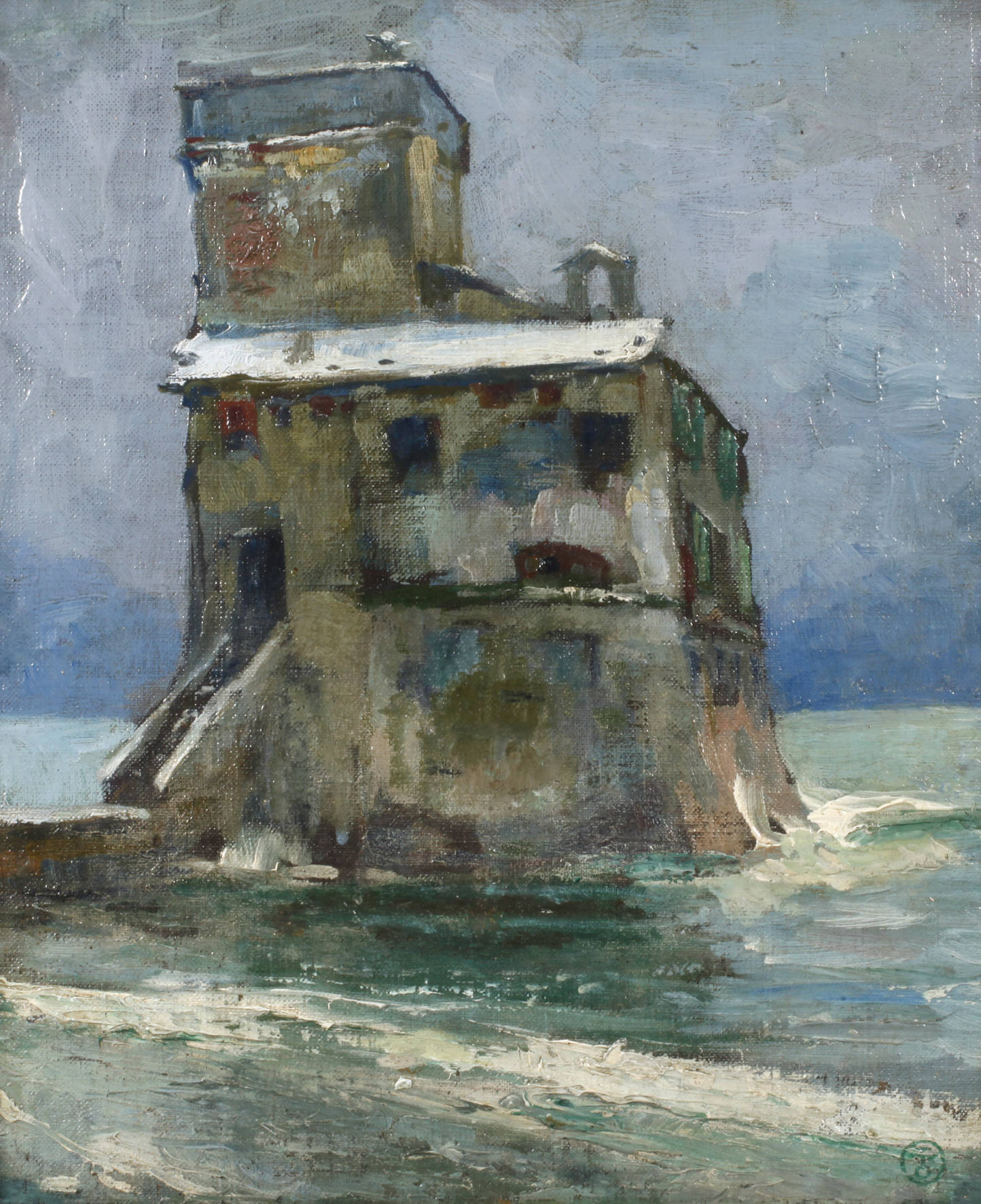 Otto, Haus in Meeresbrandung