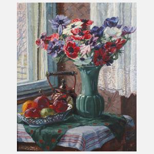 Gertrud Heinrich, Kronen-Anemonen am Fenster