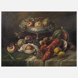 Hans Tiel, Tafelstillleben mit Hummer