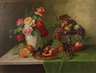 E. Werner, Tafelstillleben mit Früchten