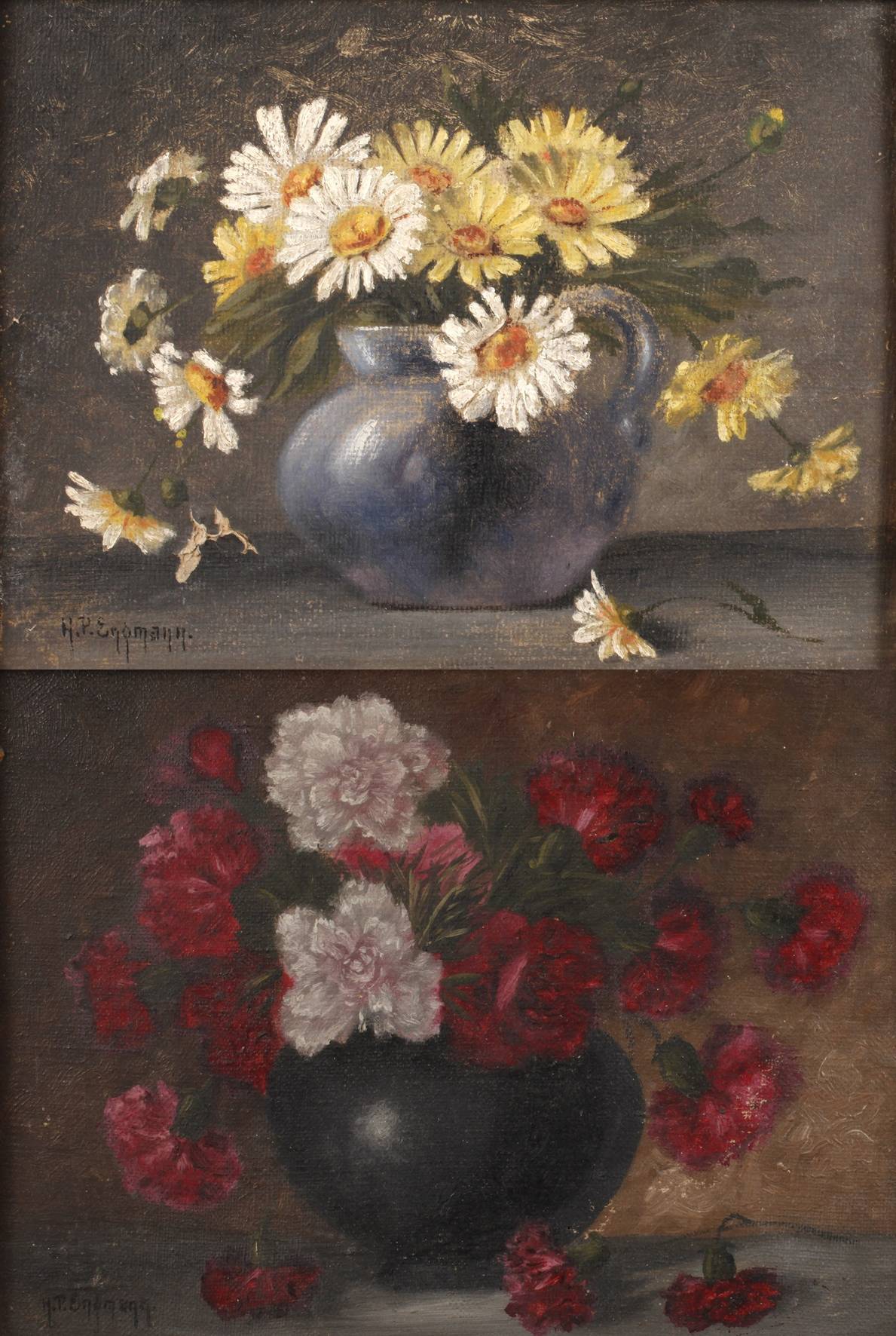 H. P. Engmann, Paar Blumenstillleben