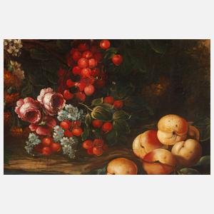 Großes Blumenstillleben um 1900