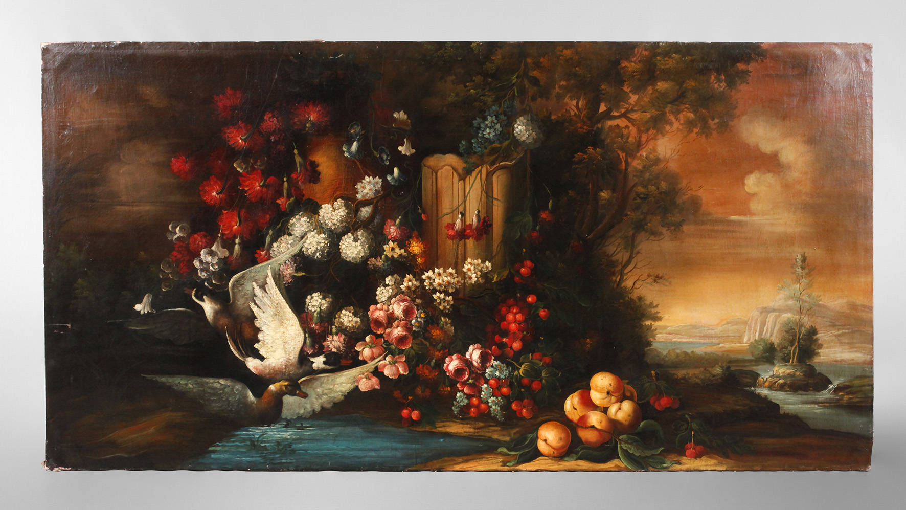 Großes Blumenstillleben um 1900