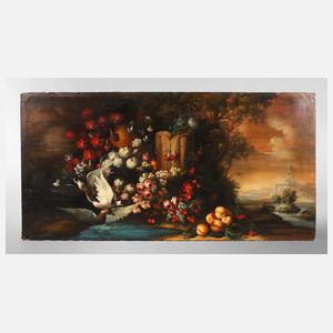 Großes Blumenstillleben um 1900