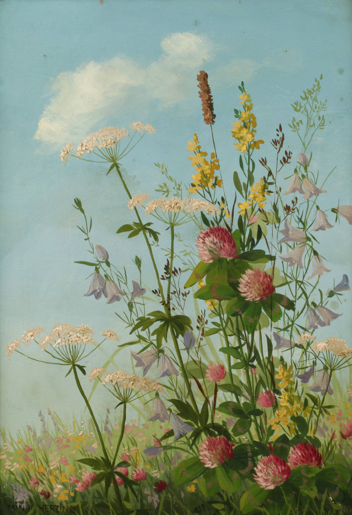 Minni Herzing, Wiesenblumenstillleben