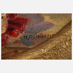 H. Reinhold, Blumenstillleben mit Rosen