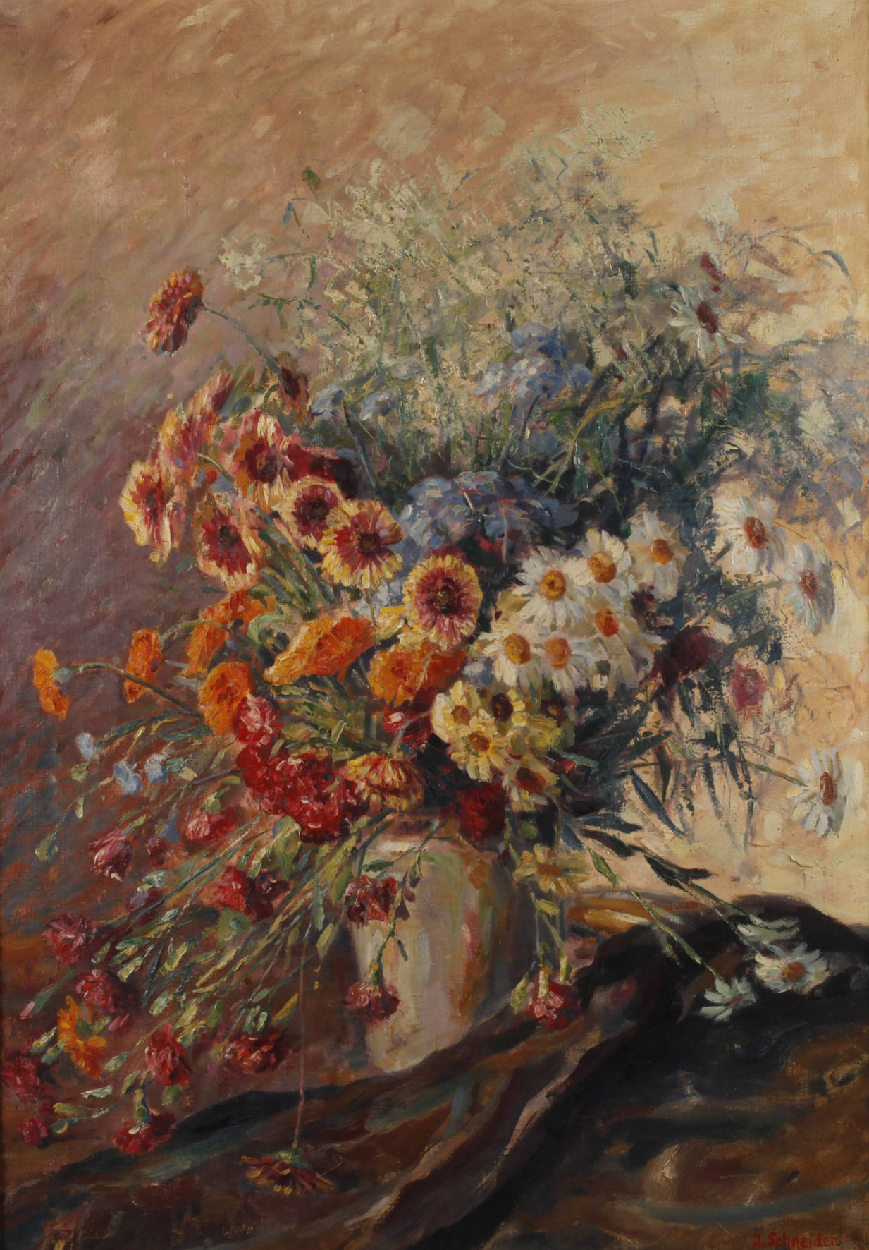 J. Schneider, Sommerblumenstrauß