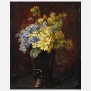 Stillleben mit Himmelschlüssel und Leberblümchen