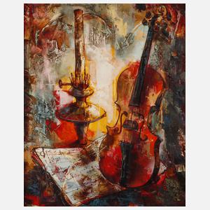 Jacques Hansel, Stillleben mit Violine