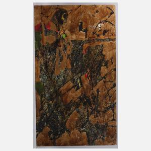 Dieter Weise, attr., Vier informelle Kompositionen ”Beizen”