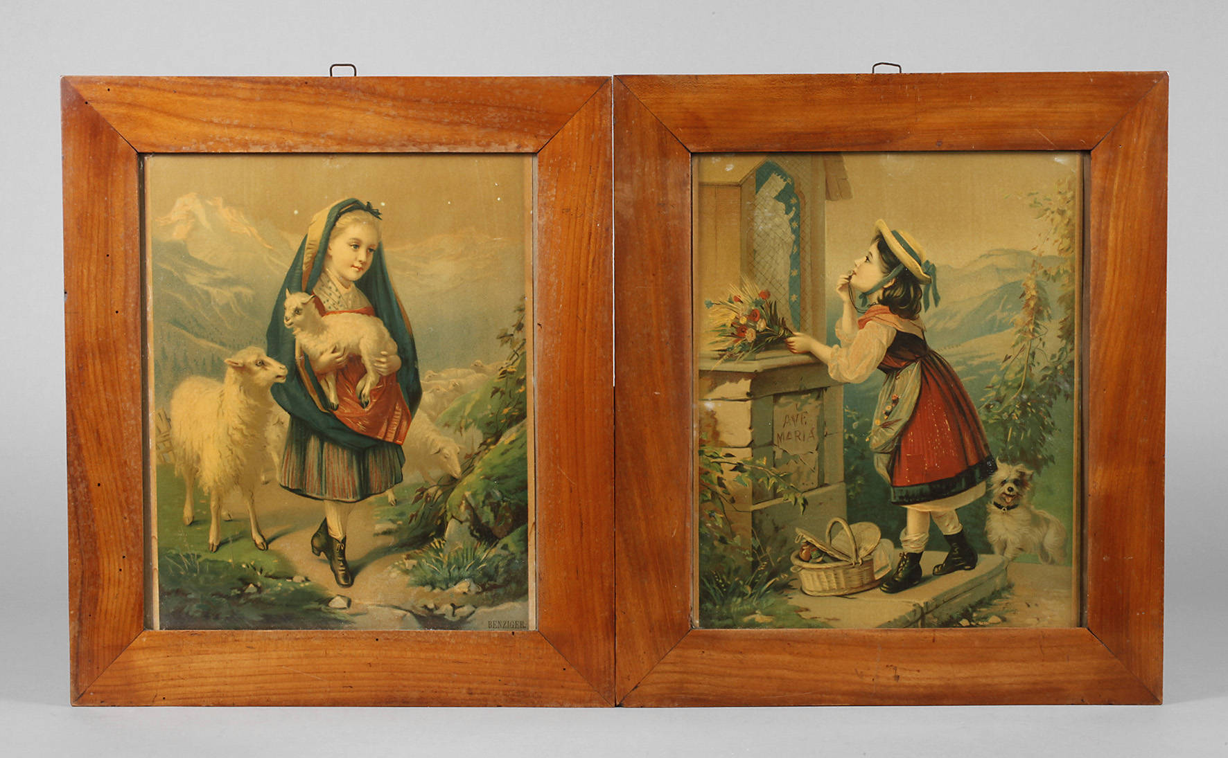 Paar Biedermeierleisten, Mitte 19. Jh.