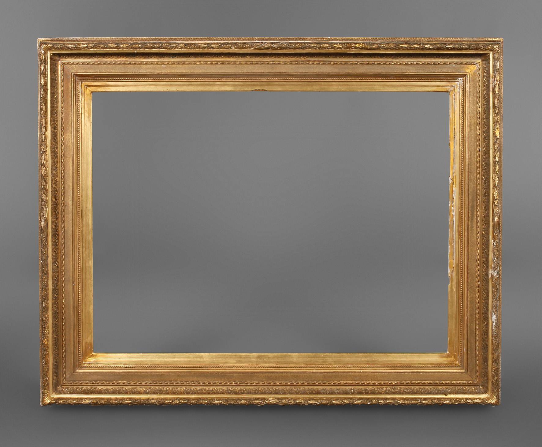 Großer Prunkrahmen aus Goldstuckleiste um 1890