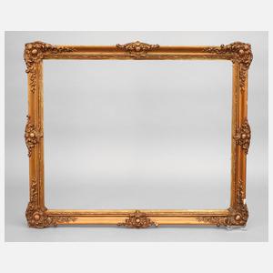 Zierlicher Gründerzeit-Goldstuckrahmen um 1870