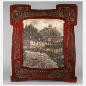 Großer beschnitzter Jugendstilrahmen um 1900