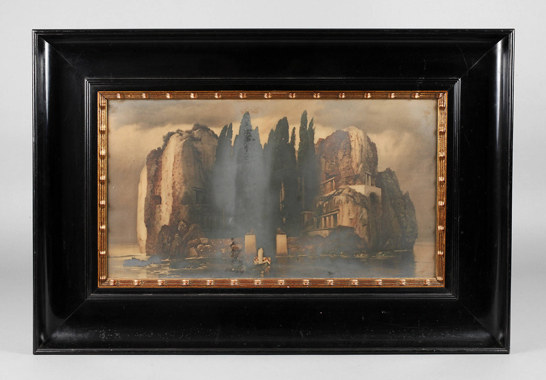 Schwarze Lackleiste um 1910