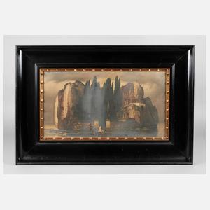 Schwarze Lackleiste um 1910