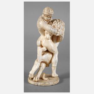 Feine Elfenbeinplastik