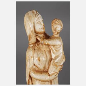 Elfenbeinschnitzerei Madonna