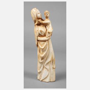Elfenbeinschnitzerei Madonna
