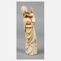 Elfenbeinschnitzerei Madonna111