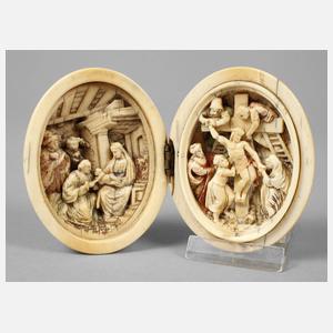 Kleiner Reisealtar Elfenbein