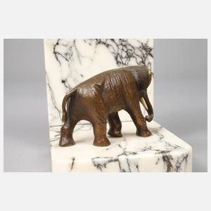 Buchstütze Elefant