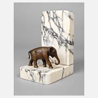 Buchstütze Elefant111