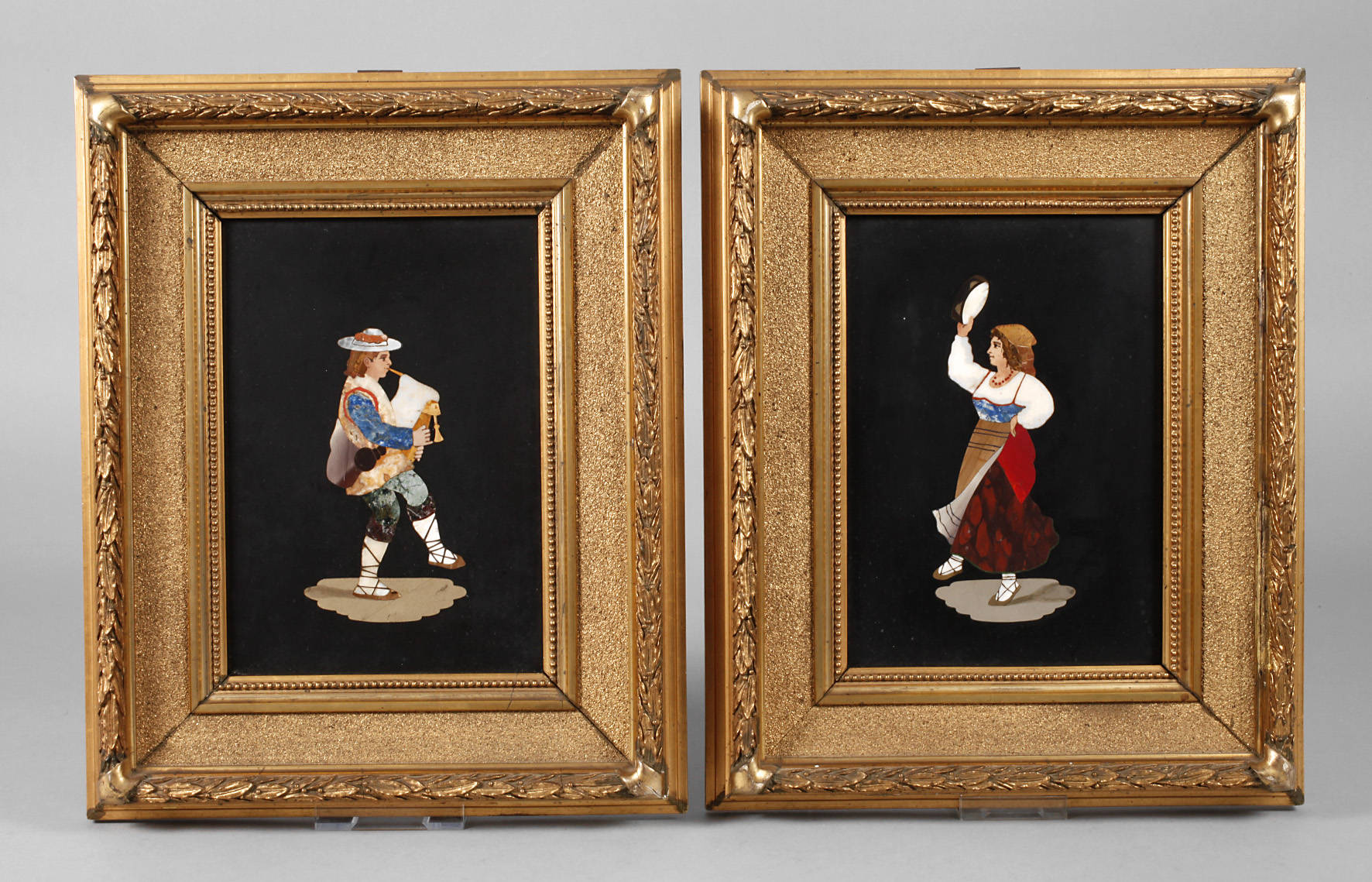 Zwei Bilder Pietra Dura