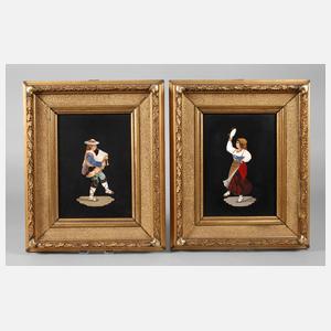 Zwei Bilder Pietra Dura