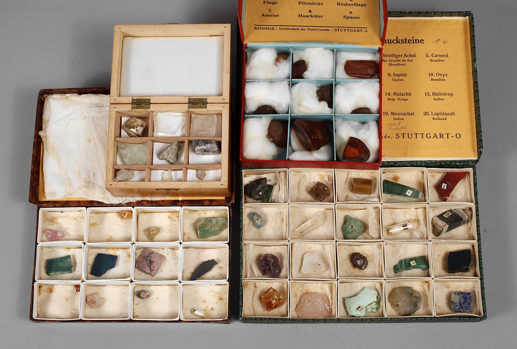 Kleine Mineraliensammlung