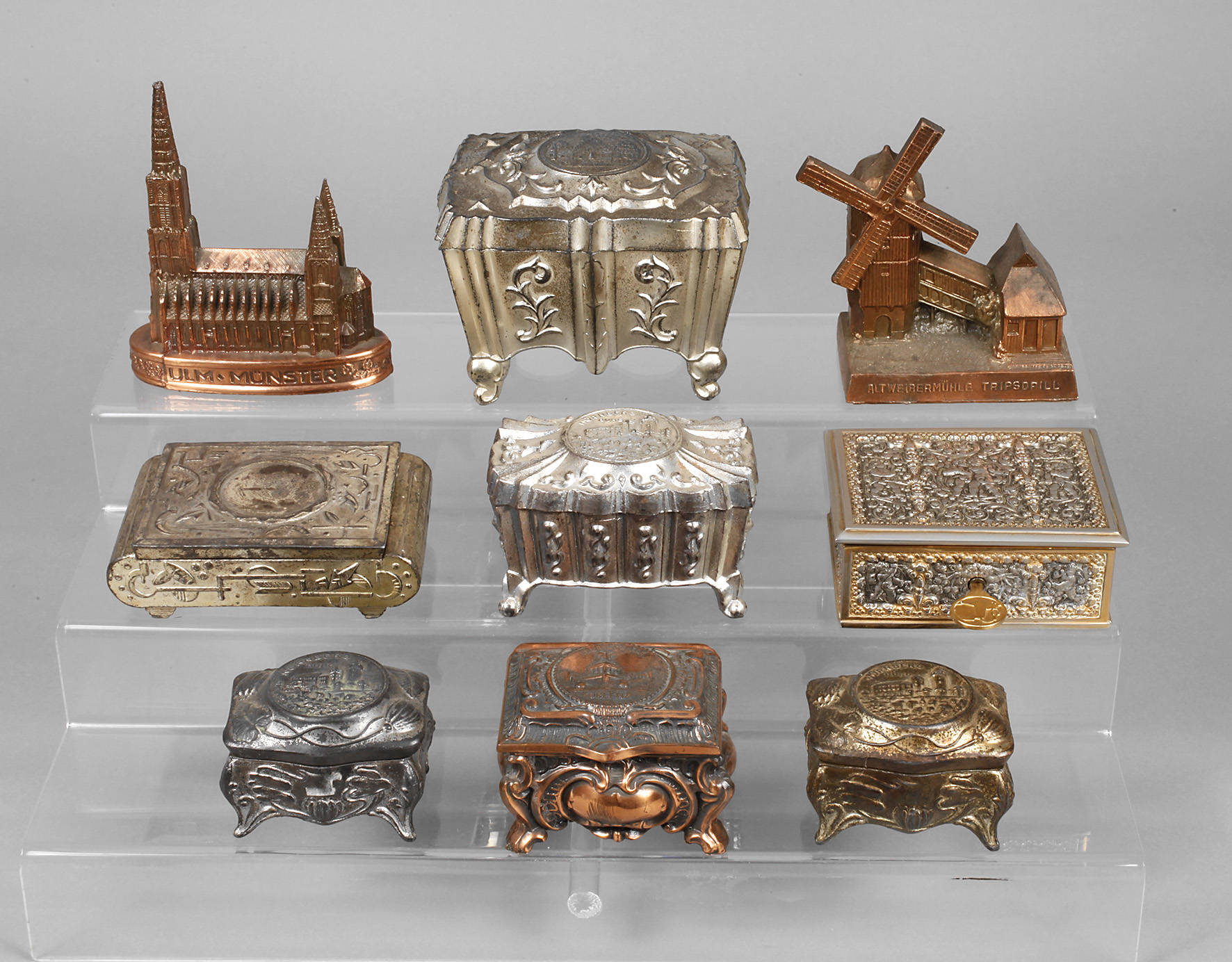 Posten Schmuckschatullen und Reiseandenken