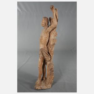 Geschnitzte Heiligenfigur