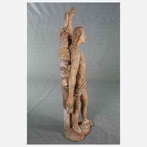 Geschnitzte Heiligenfigur